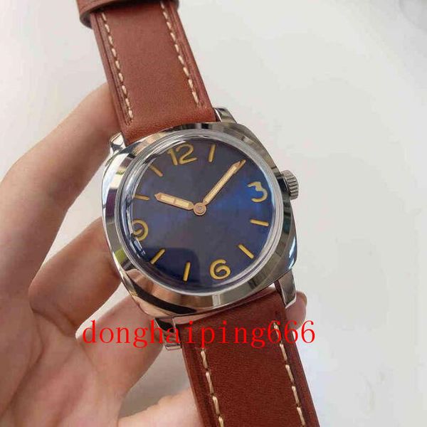 47mm men's mechanical watch 316l stainless steel polished case 17 jewelry manual movement luminous hand real leather, Slivery;brown
47mm men's mechanical watch 316l stainless steel polished case 17 jewelry manual movement luminous hand real leather, Slivery;brown