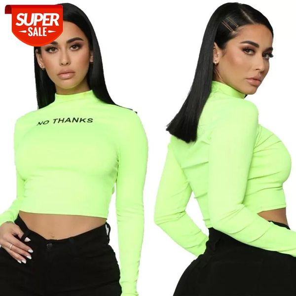 fluorescent green no thanks short stretch t-shirts autumn knitted absorption tee women turtle neck crop long sleeve #zn8g, White
fluorescent green no thanks short stretch t-shirts autumn knitted absorption tee women turtle neck crop long sleeve #zn8g, White