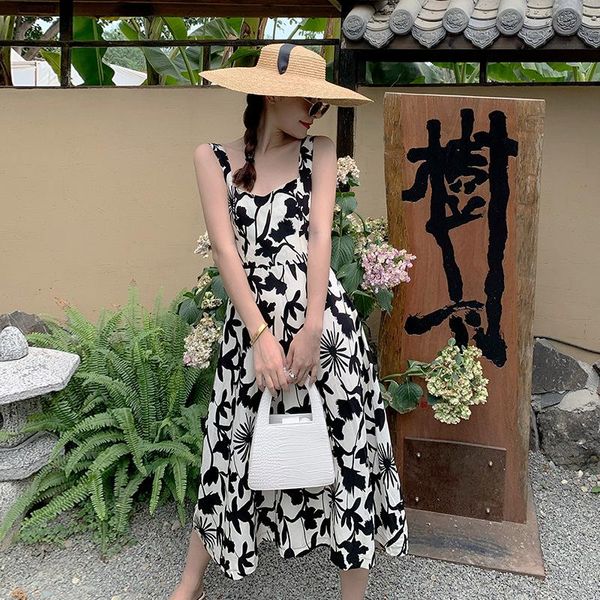 casual dresses #3927 beach vintage dress women backless retro high waisted midi sleeveless sapeghetti strap printed summer, Black;gray
casual dresses #3927 beach vintage dress women backless retro high waisted midi sleeveless sapeghetti strap printed summer, Black;gray