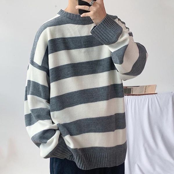 winter sweater male korean round neck pullover fashion retro new loose harajuku all-match casual striped couples sweaters, White;black
winter sweater male korean round neck pullover fashion retro new loose harajuku all-match casual striped couples sweaters, White;black