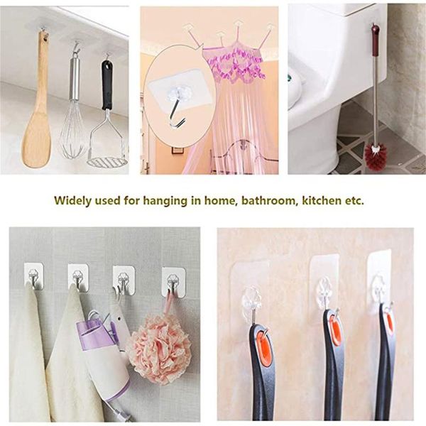 25# transparent strong self-adhesive door hangers wall towel mop hand bag hooks for hanging kitchen bathroom accessories
25# transparent strong self-adhesive door hangers wall towel mop hand bag hooks for hanging kitchen bathroom accessories