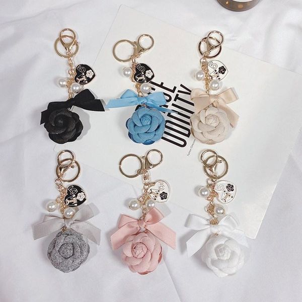 keychains creative handmade diy pearl chain double-sided camellia keychain female korean fashion car key bag pendant, Silver
keychains creative handmade diy pearl chain double-sided camellia keychain female korean fashion car key bag pendant, Silver