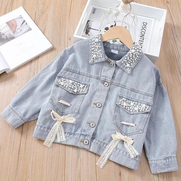 kids girls autumn jeans jackets 2020 fashion little girls long sleeve beading lace pockets princess outwear 1-7yrs baby clothes, Blue;gray
kids girls autumn jeans jackets 2020 fashion little girls long sleeve beading lace pockets princess outwear 1-7yrs baby clothes, Blue;gray