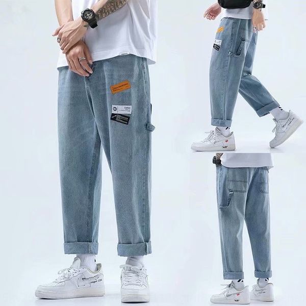 loose jeans men's summer fashion brand thin straight cropped long casual trousers casual trousers pants men's pants trendy versati, Blue
loose jeans men's summer fashion brand thin straight cropped long casual trousers casual trousers pants men's pants trendy versati, Blue