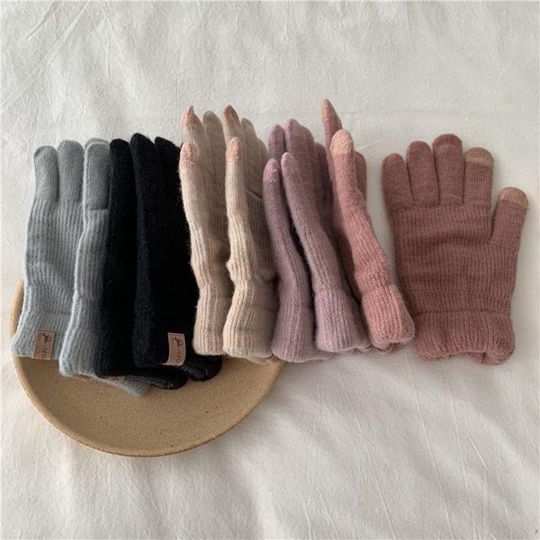 five fingers gloves 1 pair cashmere knitted winter women autumn warm thick touch screen skiing, Blue;gray
five fingers gloves 1 pair cashmere knitted winter women autumn warm thick touch screen skiing, Blue;gray