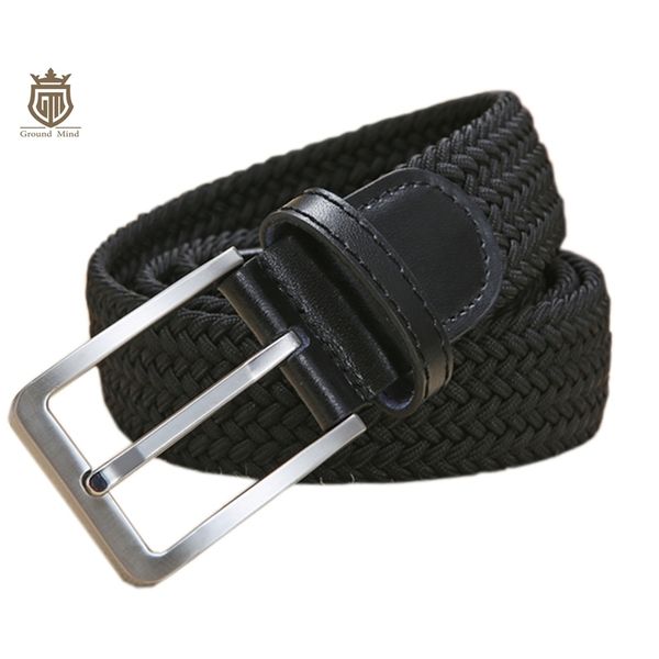 new elastic braided men's belts woven belt brushed metal pin buckle stretch belt for jeans brown beige blue black y200520, Black;brown
new elastic braided men's belts woven belt brushed metal pin buckle stretch belt for jeans brown beige blue black y200520, Black;brown