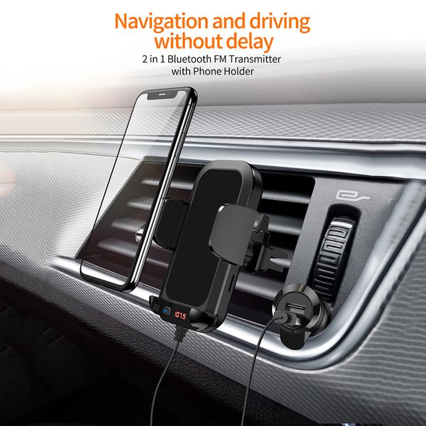 air vent phone bracket fm bluetooth hands2 in 1 dual portable car phones fast usb charger holder for iphone xs huawei
air vent phone bracket fm bluetooth hands2 in 1 dual portable car phones fast usb charger holder for iphone xs huawei