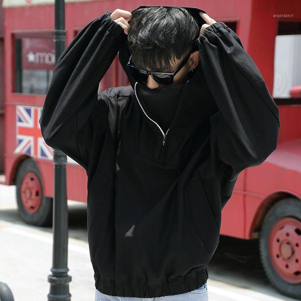 korean style loose casual hooded jacket bat shirt loose jacket europe and the united states high street harajuku style large siz1, Tan;black
korean style loose casual hooded jacket bat shirt loose jacket europe and the united states high street harajuku style large siz1, Tan;black