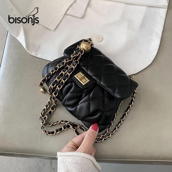 bisonjs мини цепи кожа pu crossbody сумка для женщин 2020 простых цепей плеча сумочки женской моды trend hand bag
bisonjs мини цепи кожа pu crossbody сумка для женщин 2020 простых цепей плеча сумочки женской моды trend hand bag