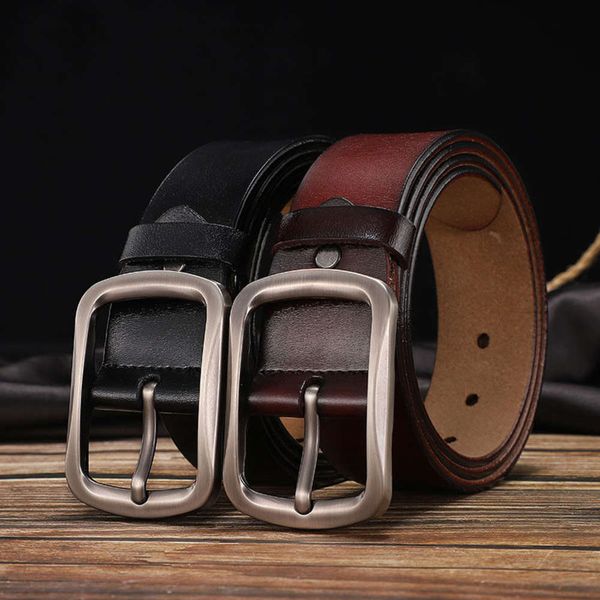 pure cow leather men's leather business pin buckle belt versatile trend korean casual leather belt, Black;brown
pure cow leather men's leather business pin buckle belt versatile trend korean casual leather belt, Black;brown