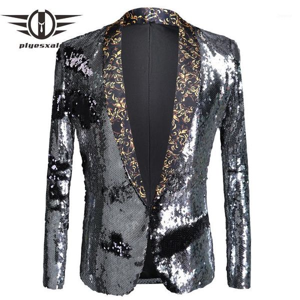 us size men sequin blazer slim fit mens glitter blazer jacket blue gold silver prom paillette blazers bar dj stage wear q5511, White;black
us size men sequin blazer slim fit mens glitter blazer jacket blue gold silver prom paillette blazers bar dj stage wear q5511, White;black