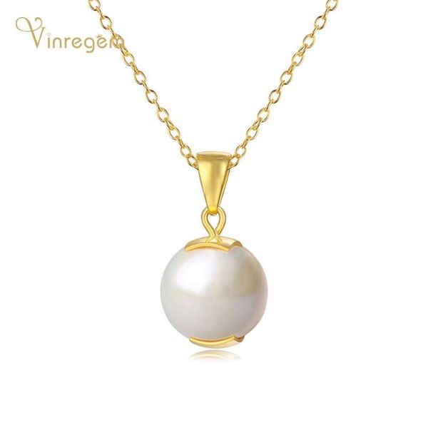 Vinregem 100% 925 Sterling Silver Classic Pearl Anniversary Party 18K Yellow Gold Pendant Necklace For Women Fine Jewelry
Vinregem 100% 925 Sterling Silver Classic Pearl Anniversary Party 18K Yellow Gold Pendant Necklace For Women Fine Jewelry