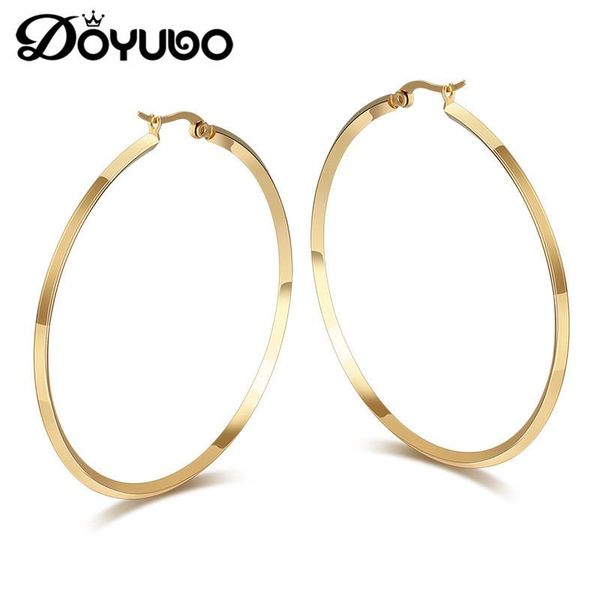 doyubo hyperbole style gold color large hoop earrings for women fashion 316l stainless steel round earrings punk jewelry db020, Golden;silver
doyubo hyperbole style gold color large hoop earrings for women fashion 316l stainless steel round earrings punk jewelry db020, Golden;silver