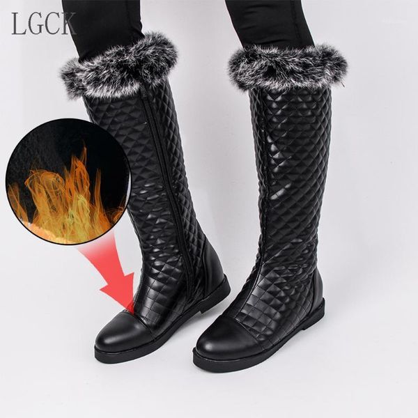 plus size 34-46 fashion winter warm plush knee high boots women comfy flat heel snow boots fur woman long shoes1, Black
plus size 34-46 fashion winter warm plush knee high boots women comfy flat heel snow boots fur woman long shoes1, Black