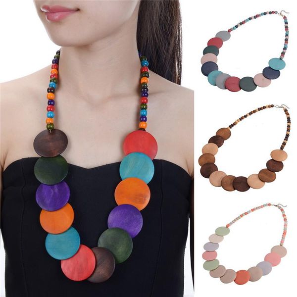 women necklace statement necklaces & pendants colorful wood beads necklace for women jewelry collier femme, Golden;silver
women necklace statement necklaces & pendants colorful wood beads necklace for women jewelry collier femme, Golden;silver