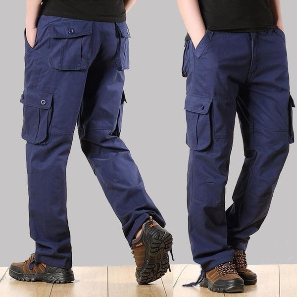 outdoor solid color multi-pocket overalls, multi-color optional men's casual pants, Black
outdoor solid color multi-pocket overalls, multi-color optional men's casual pants, Black