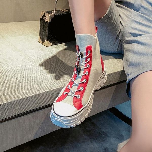 boots 2021 spring/ autumn women shoes round toe waterproof platform stretch cloth ankle mixed colors short for girls, Black 
boots 2021 spring/ autumn women shoes round toe waterproof platform stretch cloth ankle mixed colors short for girls, Black