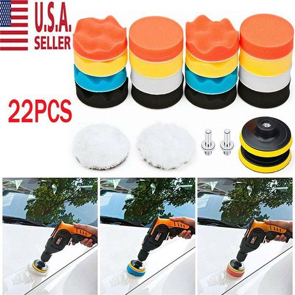 car sponge 22pcs buffing polishing pad wool disc pads kit for polisher drill adapter wax sanding waxing kits1
car sponge 22pcs buffing polishing pad wool disc pads kit for polisher drill adapter wax sanding waxing kits1