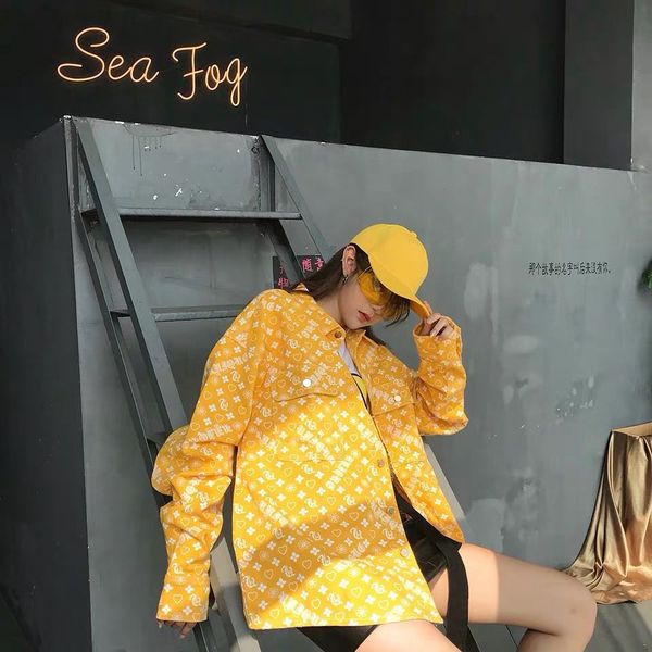 2021 spring new autumn printed washed jeans male and female jacket loose hip tide jg68, Black;brown
2021 spring new autumn printed washed jeans male and female jacket loose hip tide jg68, Black;brown