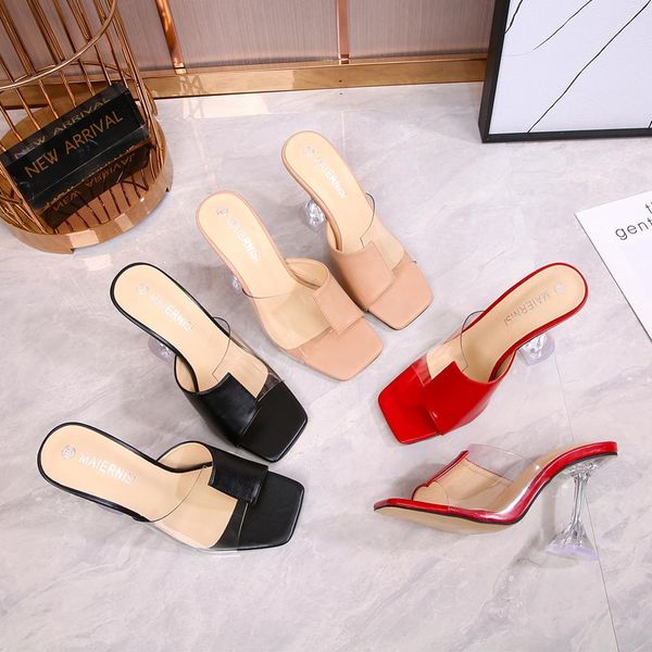 2020 see women's high heels shoes mixed colors toe transparent jump nine ladies in open slides mujer siez46 ewxm, Black
2020 see women's high heels shoes mixed colors toe transparent jump nine ladies in open slides mujer siez46 ewxm, Black
