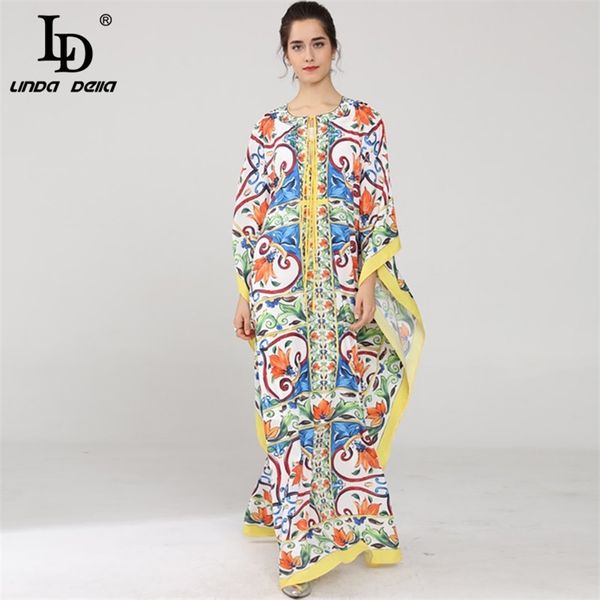 ld linda della 2020 new runway maxi dress women's batwing sleeve halter loose ruffles casual floral print boho beach long dress lj20081, Black;pink
ld linda della 2020 new runway maxi dress women's batwing sleeve halter loose ruffles casual floral print boho beach long dress lj20081, Black;pink