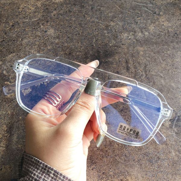 anti concert blue transparent yellow sunglasses light eye protection glasses women's flat light big frame net red eyeglasses frame men, White;black
anti concert blue transparent yellow sunglasses light eye protection glasses women's flat light big frame net red eyeglasses frame men, White;black