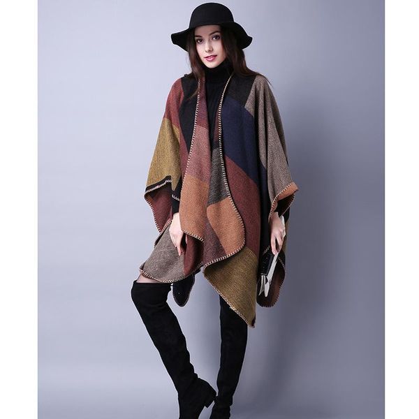 scarves 2021 autumn and winter scarf wild plaid ladies travel shawl imitation cashmere ethnic style split thickened cloak various colors, Blue;gray
scarves 2021 autumn and winter scarf wild plaid ladies travel shawl imitation cashmere ethnic style split thickened cloak various colors, Blue;gray