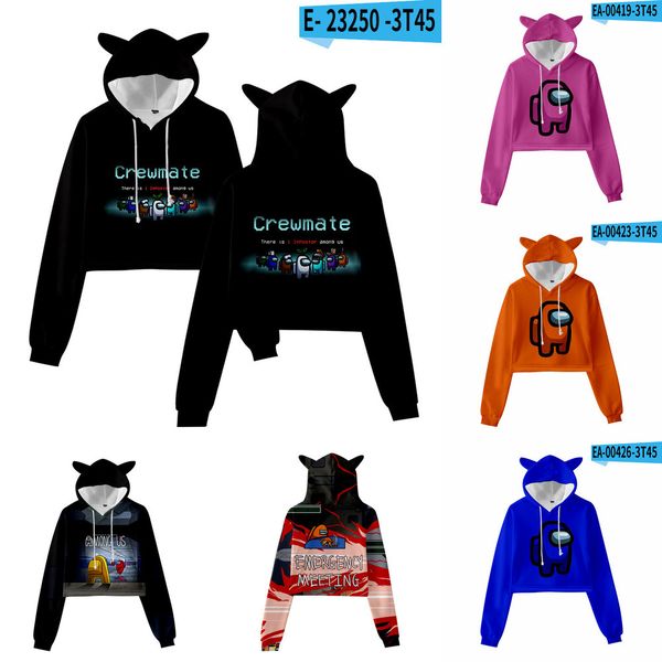 woman spring cropped cat ears hooded sweater t shirt sweatshirt cute t-shirt among us casual sports sweater among us cartoon cz201a, Blue
woman spring cropped cat ears hooded sweater t shirt sweatshirt cute t-shirt among us casual sports sweater among us cartoon cz201a, Blue