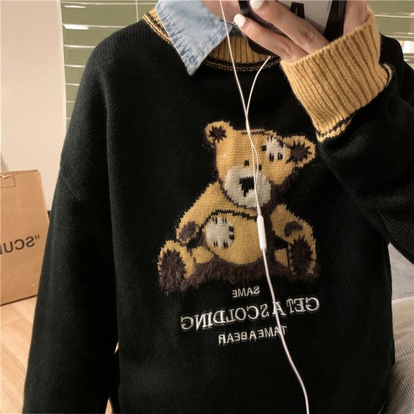 new autumn 2021 tide pattern bear male mesh hip-hop loose black around the neck couple sweater better clothes zy2w, White;black
new autumn 2021 tide pattern bear male mesh hip-hop loose black around the neck couple sweater better clothes zy2w, White;black