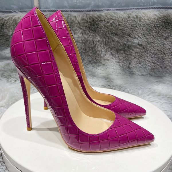 fashion women lady fuchsia lattice patent leather poined toes high heels shoes wedding pumps shoes 12cm 10cm 8cm, Black
fashion women lady fuchsia lattice patent leather poined toes high heels shoes wedding pumps shoes 12cm 10cm 8cm, Black