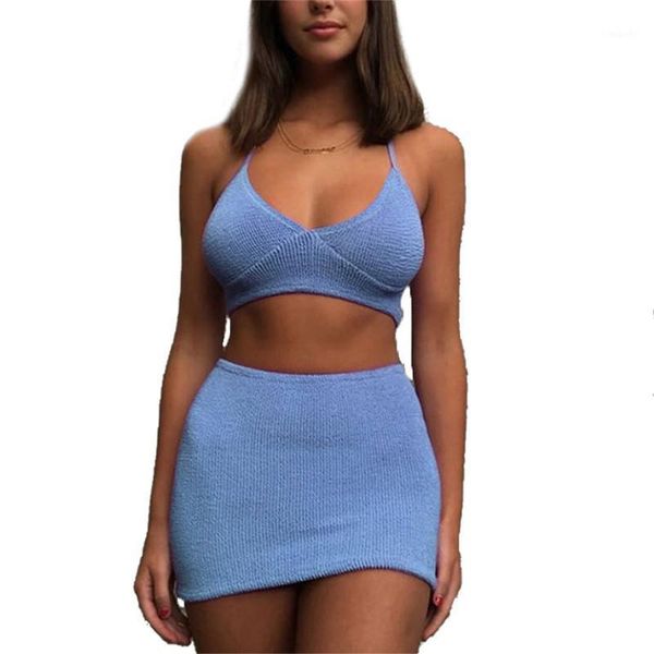 women casual 2 pcs set solid red blue color summer outfits v-neck halter short skirt female casual clothes set1, Gray
women casual 2 pcs set solid red blue color summer outfits v-neck halter short skirt female casual clothes set1, Gray