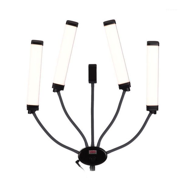flash heads fx-800ii four-arm led video lamp fill lights bi-color dimmable 3200-5500k with lcd screen phone holder for studio shooting1
flash heads fx-800ii four-arm led video lamp fill lights bi-color dimmable 3200-5500k with lcd screen phone holder for studio shooting1