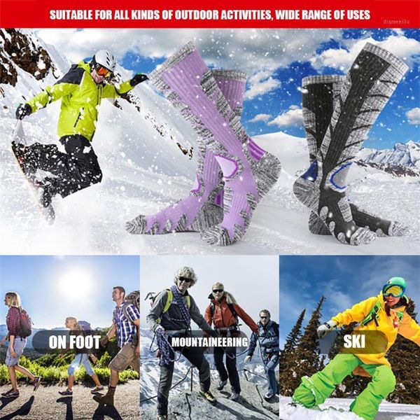 sports socks ski winter warm men women thermal stockings breathable soft snowboard climbing cycling equipments long socks1, Black
sports socks ski winter warm men women thermal stockings breathable soft snowboard climbing cycling equipments long socks1, Black