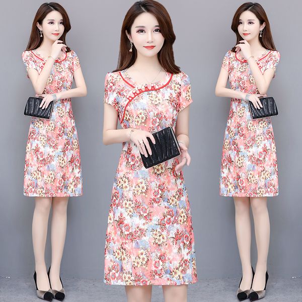 plus size slim fashion vintage floral print short sleeve knee-length a-line red blue summer holiday cocktail dresses party, Black
plus size slim fashion vintage floral print short sleeve knee-length a-line red blue summer holiday cocktail dresses party, Black