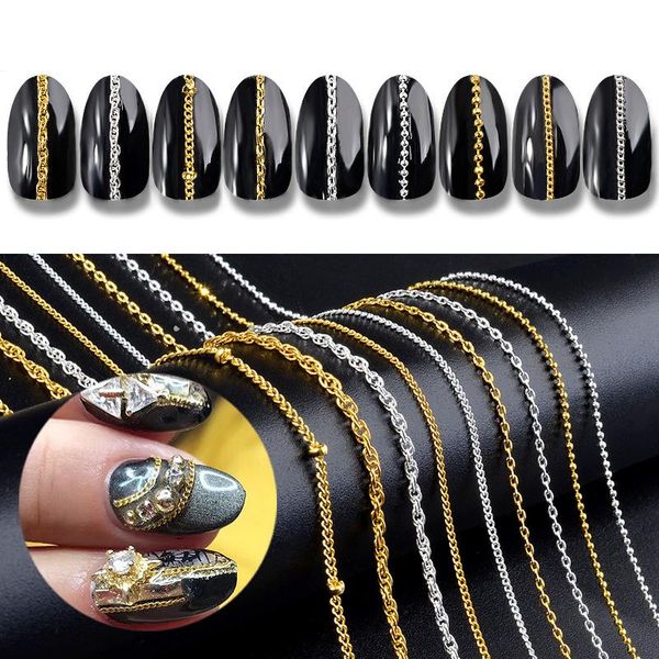 nail art decorations 9 style 3d chain punk tyle diy decoration silver sliders for accessories rhinestones, Silver;gold
nail art decorations 9 style 3d chain punk tyle diy decoration silver sliders for accessories rhinestones, Silver;gold