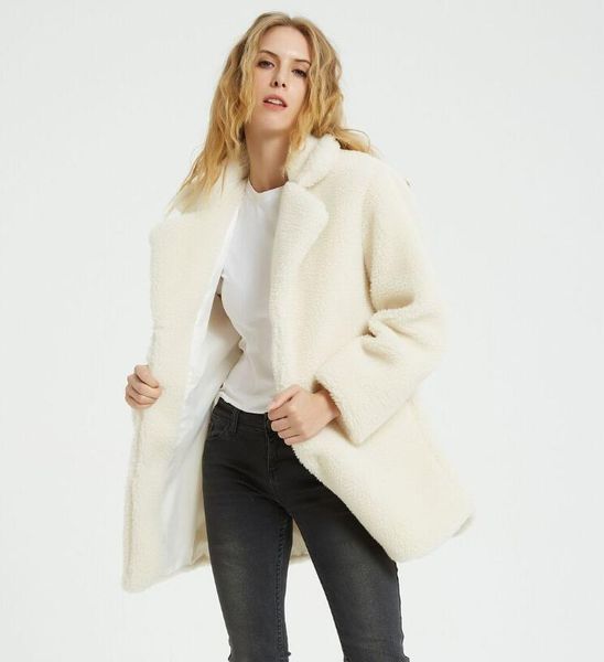women's fall/winter european and american new style faux fur one lapel loose coat faux fur coat female jacket top, Black
women's fall/winter european and american new style faux fur one lapel loose coat faux fur coat female jacket top, Black