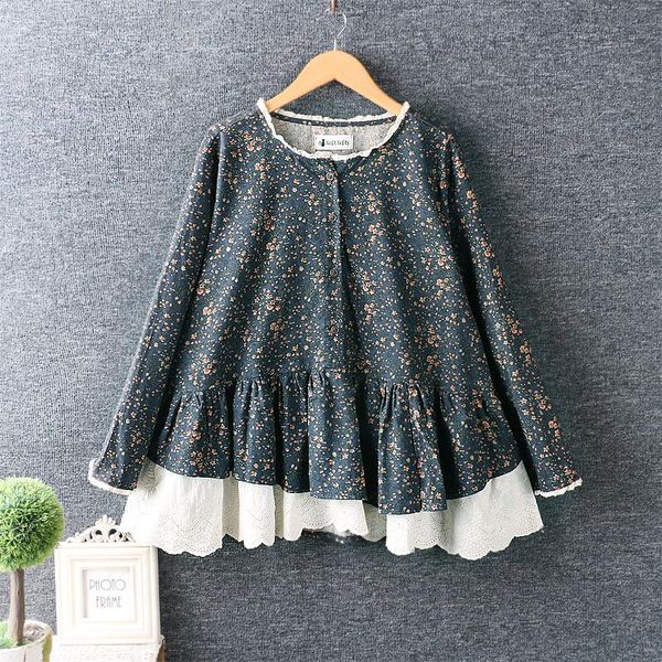 spring the new women's small and pure and fresh round collar embroidery irregular hem floral blouse long-sleeved cotton shirt, White
spring the new women's small and pure and fresh round collar embroidery irregular hem floral blouse long-sleeved cotton shirt, White