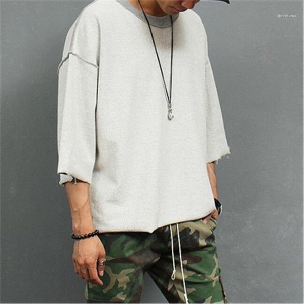 harajuku style half sleeve unique new causal clothing man loose shoulder t-shirt fashion trend wearable on both sides tee designer, White;black
harajuku style half sleeve unique new causal clothing man loose shoulder t-shirt fashion trend wearable on both sides tee designer, White;black