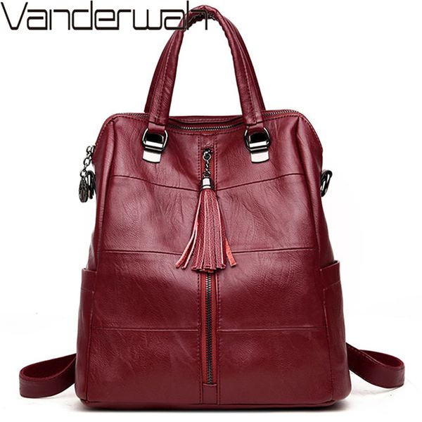 3-in-1 women leather backpacks classic female shoulder bag sac a dos travel ladies bagpack mochilas school bags for girls preppy t200602
3-in-1 women leather backpacks classic female shoulder bag sac a dos travel ladies bagpack mochilas school bags for girls preppy t200602