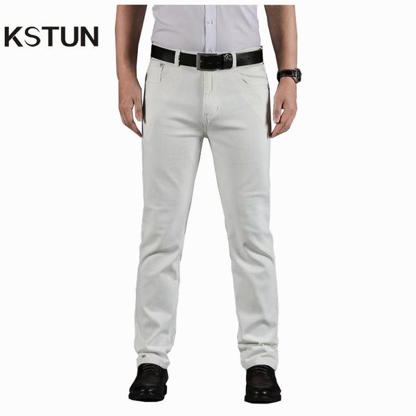 kstun mens white jeans straight stretch regular fit business casual denim pants male long trousers fashion jeans large size 40, Blue
kstun mens white jeans straight stretch regular fit business casual denim pants male long trousers fashion jeans large size 40, Blue