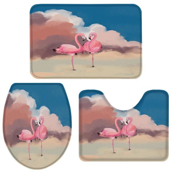 bath accessory set sky pink flamingo bathroom toilet cover mat pedestal rug non-slip accessories home doormat
bath accessory set sky pink flamingo bathroom toilet cover mat pedestal rug non-slip accessories home doormat
