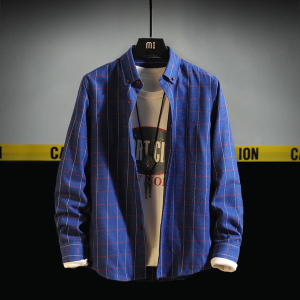 2021 new plaid cotton spring autumn casual long sleeve shirt soft comfort slim fit styles brand man clothes st2h, White;black
2021 new plaid cotton spring autumn casual long sleeve shirt soft comfort slim fit styles brand man clothes st2h, White;black