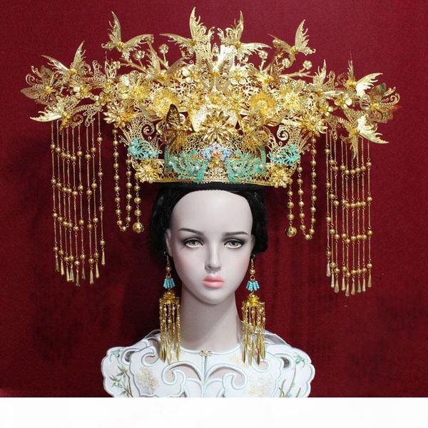 2020 new design big gorgeous stage show hair tiara chinese traditional bride wedding hair crown for pgraphy cosplay
2020 new design big gorgeous stage show hair tiara chinese traditional bride wedding hair crown for pgraphy cosplay