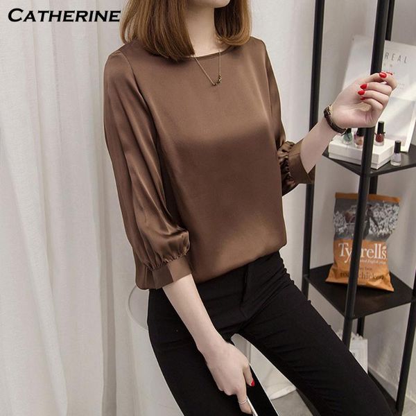 women blouse brief office work wear o neck ladies shirts three quarter sleeve solid casual summer females harajuk shirts, White
women blouse brief office work wear o neck ladies shirts three quarter sleeve solid casual summer females harajuk shirts, White