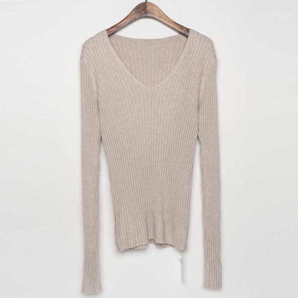 women ribbed v neck sweater pullovers basic cotton knitted slim fit with thumb hole spring summer 20191, White;black
women ribbed v neck sweater pullovers basic cotton knitted slim fit with thumb hole spring summer 20191, White;black