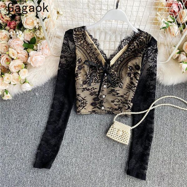 gagaok women blouse 2020 spring autumn new solid lace bow short v-neck wild shirts slim korean fashion retro chic blouses1, White
gagaok women blouse 2020 spring autumn new solid lace bow short v-neck wild shirts slim korean fashion retro chic blouses1, White