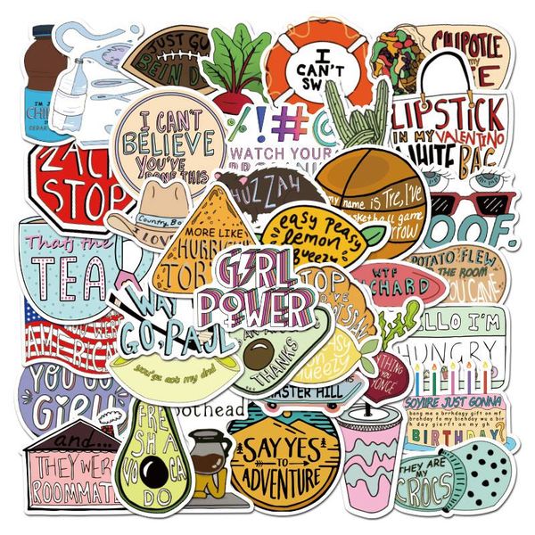 50pcs car stickers inspirational english phrases graffiti skateboard snowboard motorcycle bike lapjeep cars styling accessories
50pcs car stickers inspirational english phrases graffiti skateboard snowboard motorcycle bike lapjeep cars styling accessories