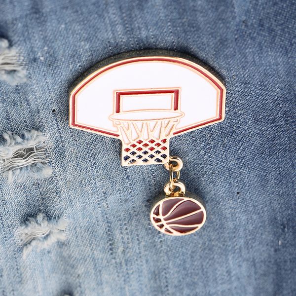 japanese and korean sports style cartoon basketball hoop brooch pins enamel funny metal brooches for girls gift jewelry badges bag shirt pin, Gray
japanese and korean sports style cartoon basketball hoop brooch pins enamel funny metal brooches for girls gift jewelry badges bag shirt pin, Gray