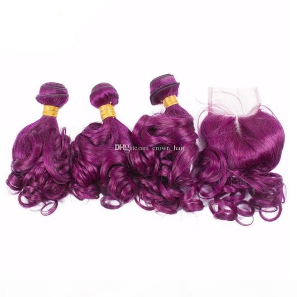 #purple curly hair weaves with lace closure 9a indian human hair natural curly human hair 3 bundles with lace closure, Black
#purple curly hair weaves with lace closure 9a indian human hair natural curly human hair 3 bundles with lace closure, Black