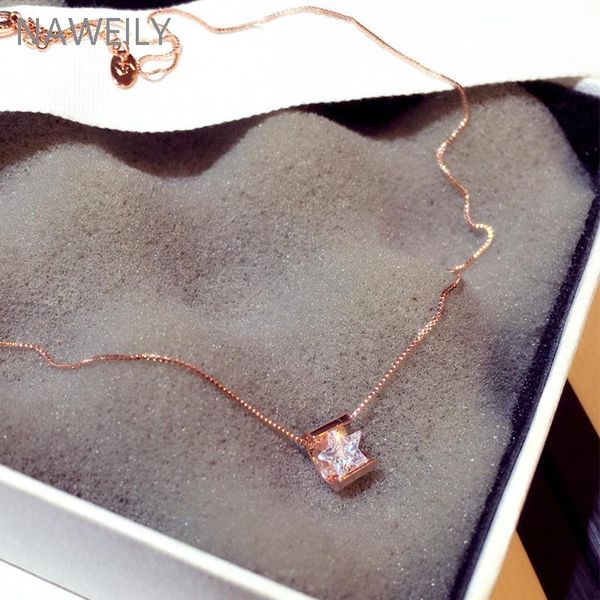 chokers simple star cz zircon choker necklace gold silver color chain women collar jewelry bijoux femme crystal pendant, Golden;silver
chokers simple star cz zircon choker necklace gold silver color chain women collar jewelry bijoux femme crystal pendant, Golden;silver